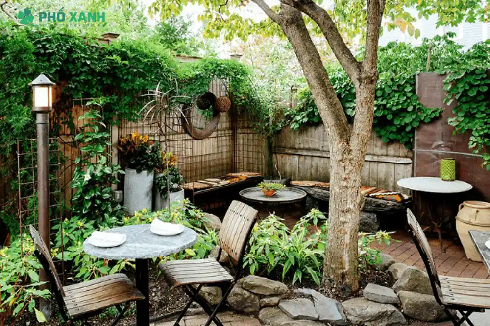 Sân vườn đẹp - Phong cách Địa Trung Hải trong thiết kế nhà cấp 4 đầy ấn tượng và độc đáo