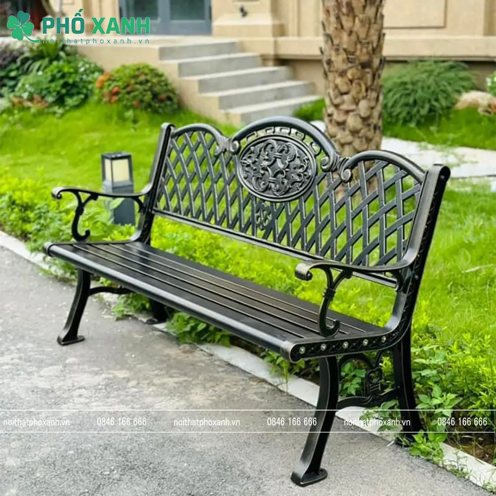 Ghế c&ocirc;ng vi&ecirc;n nh&ocirc;m đ&uacute;c s&acirc;n vườn c&ocirc;ng vi&ecirc;n GCV-150NHD